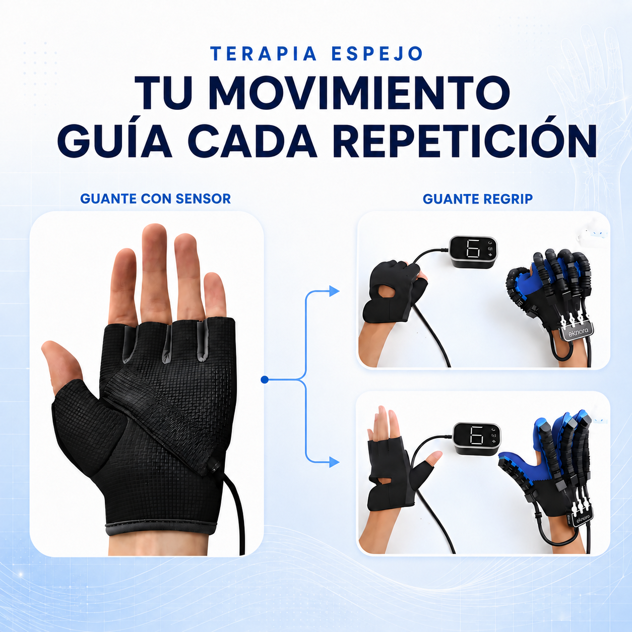 ReGrip™ | Guante para práctica guiada de la mano
